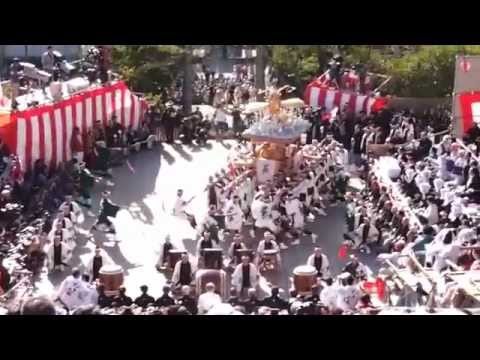 長崎くんち前日銀屋町鯱太鼓奉納(1)(平成26年10月7日)