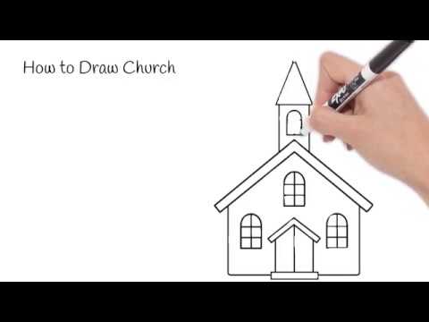 How To Draw A Church – A Step by Step Guide | Art drawings for kids, Easy  doodles drawings, Future artist