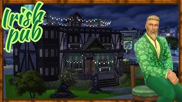 🍀Irish Pub 🍀  | Sims 4 Speed Build | St. Patrick’s Day Special | No CC