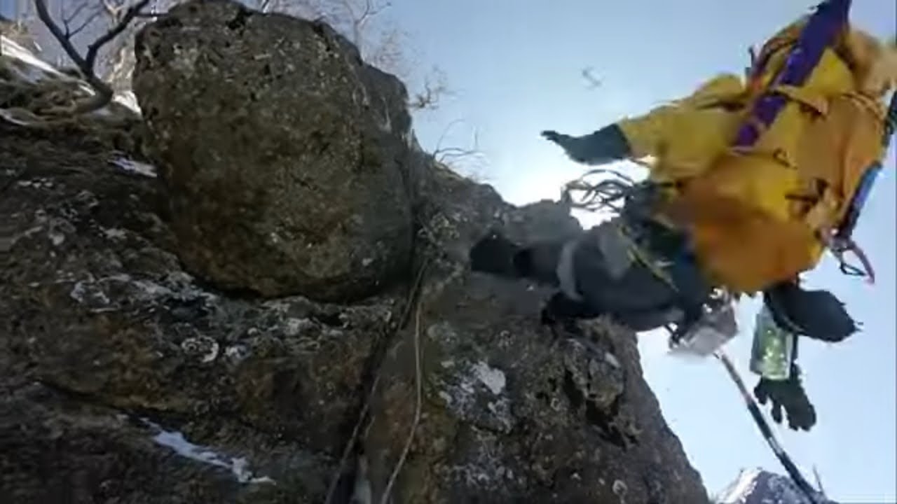 Head First Fall as Grip Slips - YouTube