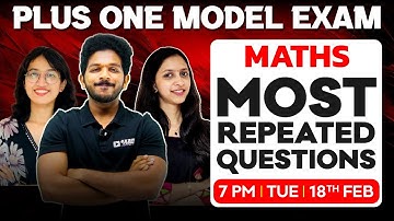 Plus one  Maths Model Exam | Most Repeated Questions | Exam Winner Plus one