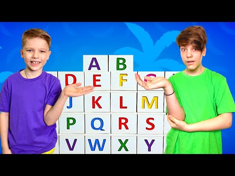 Andi and Vanya and ABC English alphabet for kids