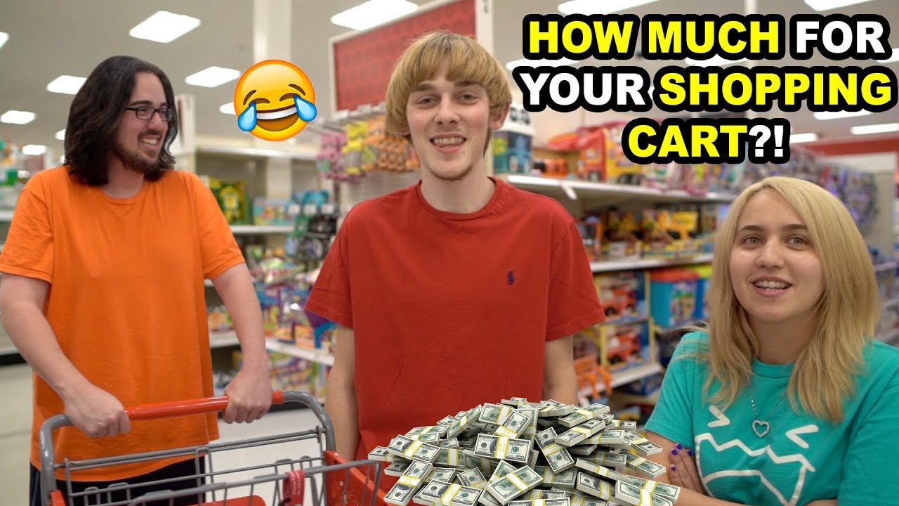 BUYING PEOPLE'S SHOPPING CARTS FROM THEM!! YouTube