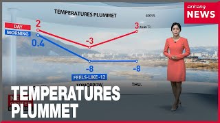 weather Cold Spells Get Worse Tomorrow With Seoul Plunging To Minus 8 Degrees