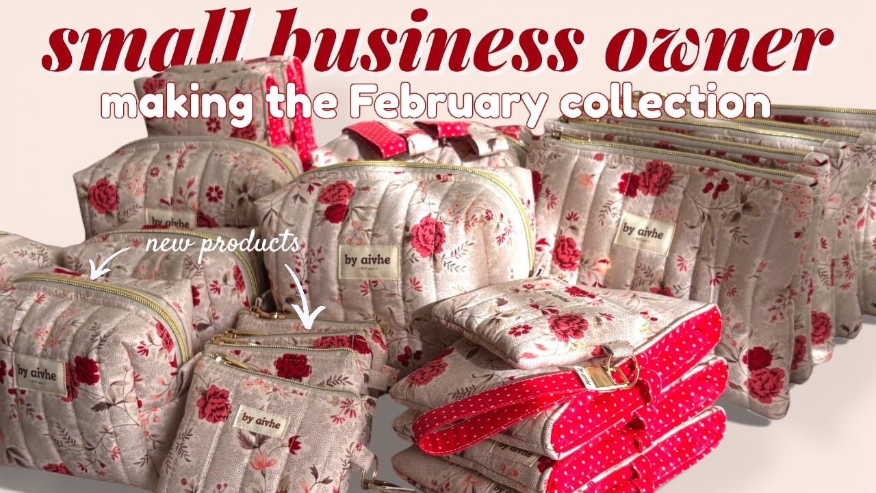 Episode 20: first time to make various products from the same fabric 🧺 | cutting, quilting, sewing 🧵