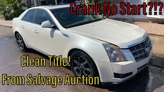 Buying A Clean Title Cadillac CTS From The Salvage Auction! (BUT It Doesn’t START?) by GK7 Garage 745 views 2 years ago 13 minutes, 24 seconds