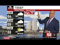 First Alert Forecast: Breezy and turning cooler Monday (March 23)