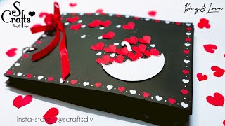 Scrapbook - Umbrella Hearts | Handmade | 5 turns | Birthday gifts | Anniversary gifts | S Crafts