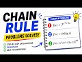 3 Important Chain Rule Problems You MUST Know! | Intermediate Calculus Maths 1B