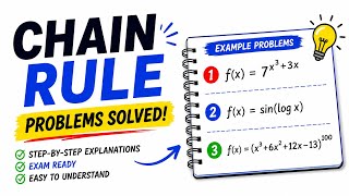 3 Important Chain Rule Problems You MUST Know! | Intermediate Calculus Maths 1B