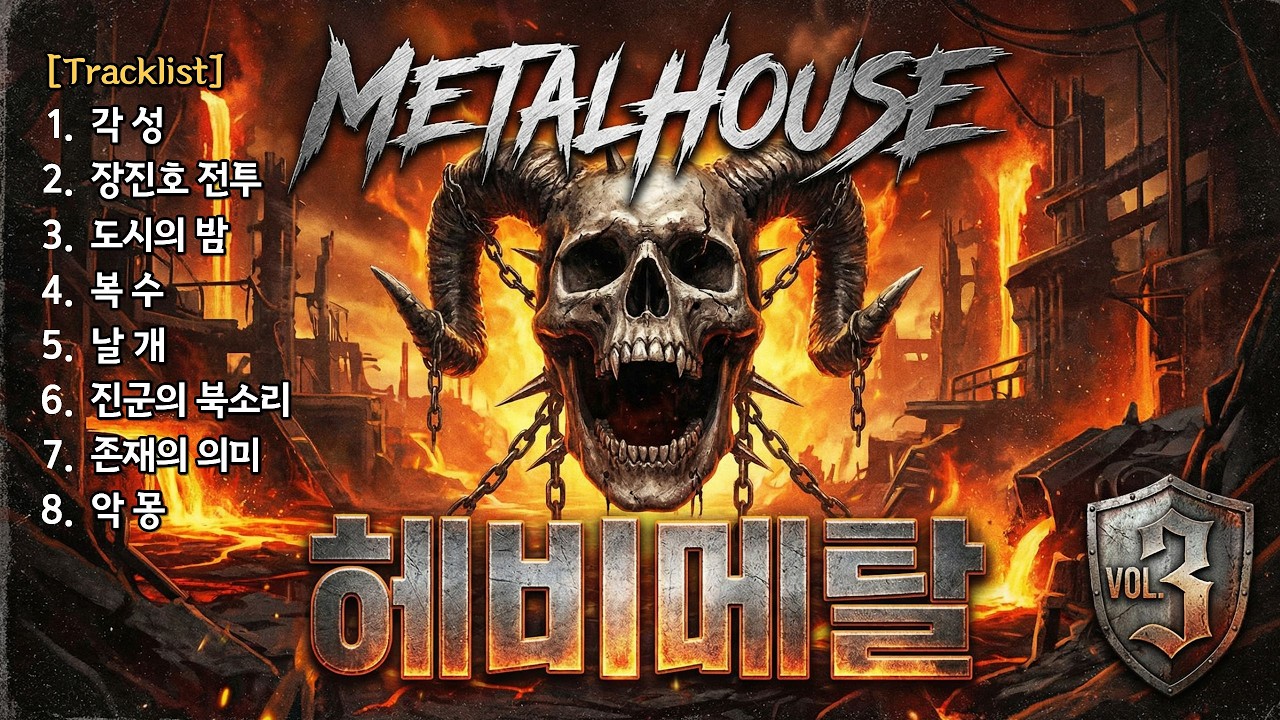 [Playlist] 메탈 팬들의 갈증을 풀어줄 최고의 메탈 모음 | 메탈하우스 Vol.3 | 미공개 4곡 포함