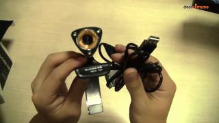 GUCEE HD10 720P USB 2.0 1.3MP PC Camera Webcam with Microphone / 3-LED Night Vision Light - DX