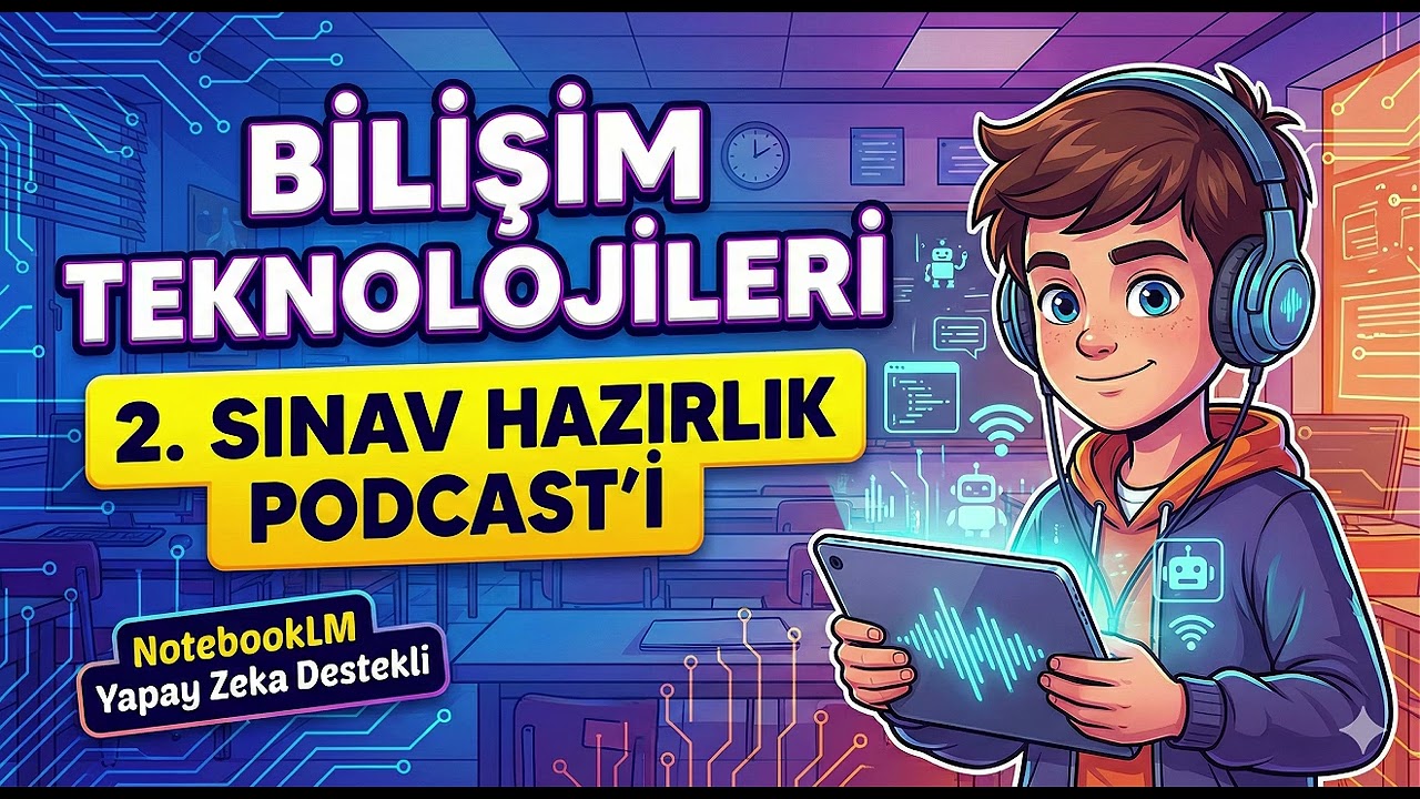 6. Sınıf Bilişim | 2. Sınav Öncesi Hızlı Tekrar (NotebookLM Yapay Zeka Destekli)