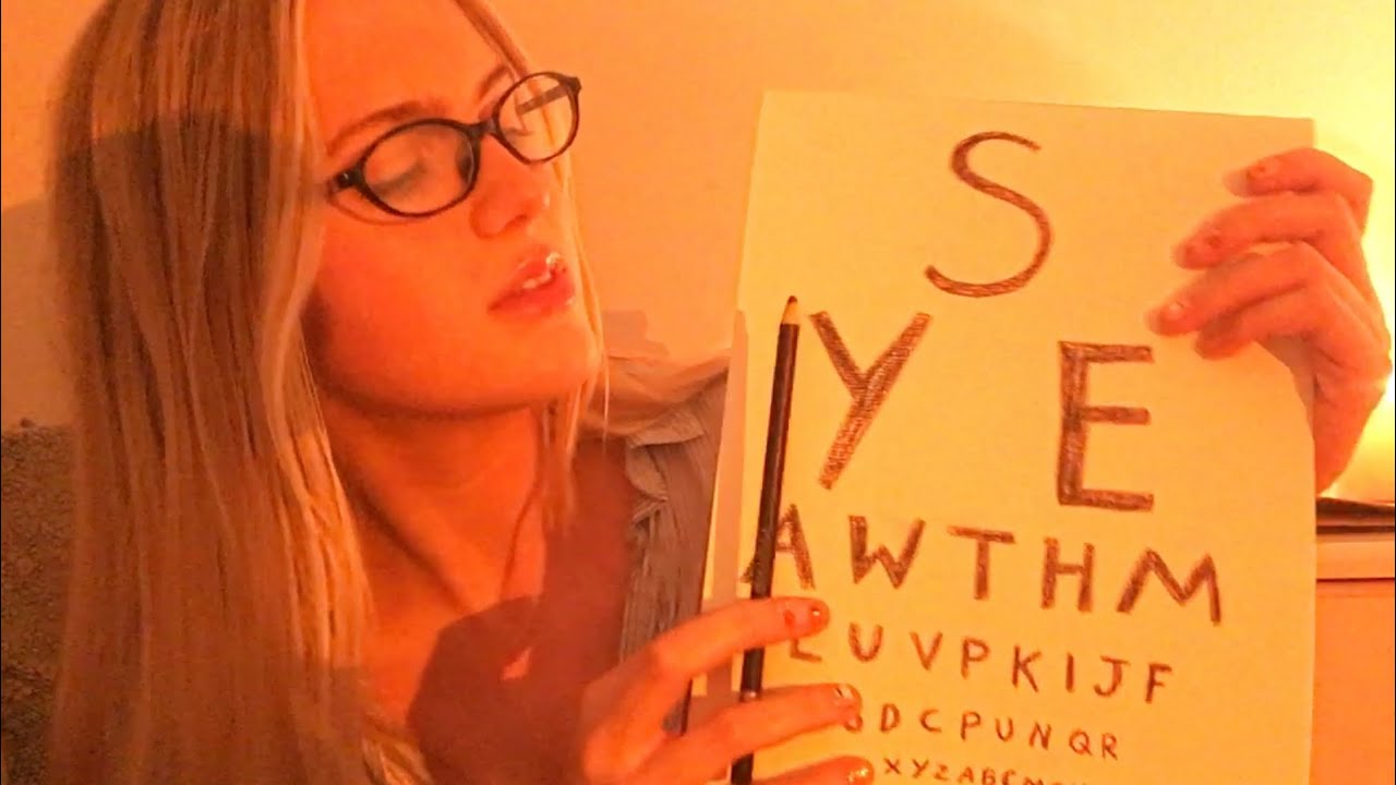 ASMR-видео с мягким голосом, обследование черепных нервов 💕