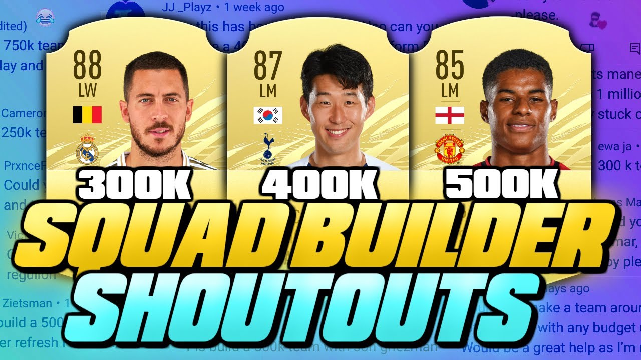 300K/400K/500K HYBRID FIFA 21 SQUAD BUILDER SHOUTOUTS