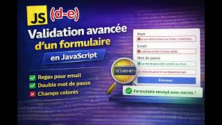 🎯 "Validation avancée d’un formulaire en JavaScript (RegEx + confirmation mot de passe) 🔥" (d-e)