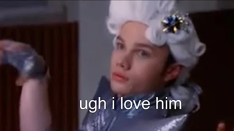 kurt hummel being very stereotypical for 2 minutes very not straight