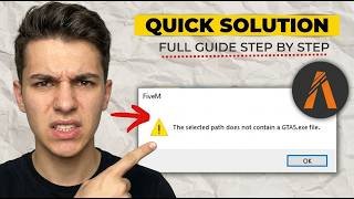 How to fix FiveM "The Selected Path Does Not Contain A GTA5.Exe File (Updated Quick &amp; Easy 2026)