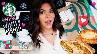 NEW Starbucks 2025 Winter Menu ITEMS! ❄️ Exclusive First Look & Tasting! 🔥 What Is A Spicy Falafel Pocket