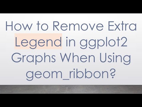 How to Remove Extra Legend in ggplot2 Graphs When Using geom_ribbon?