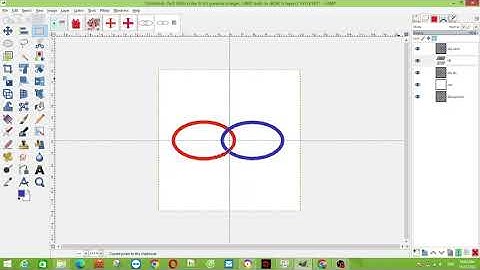 Hai Elip lồng nhau trên GIMP