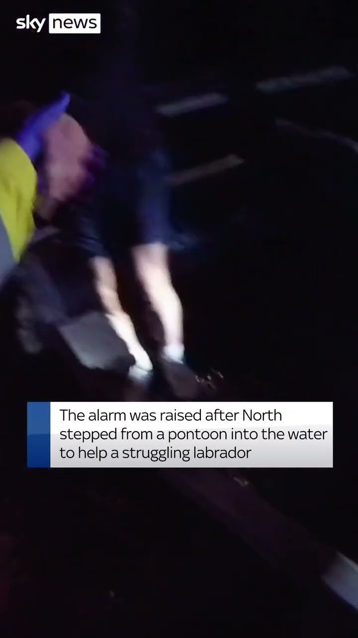 RNLI rescue Jordan North from the Thames