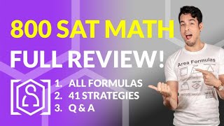 SAT Math FULL REVIEW for March SAT 2023! Everything you need for an 800!!