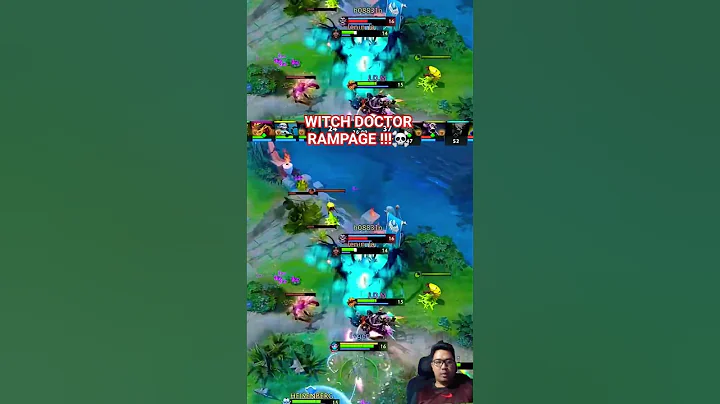 7.39b - OmG Crazy Skill Witch Doctor 3 Second Kill Ez RAMPAGE !!! #dota2 #dota2short #shrots