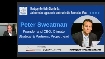 Webinar “Mortgage Portfolio Standards, an innovative approach to decarbonise buildings”