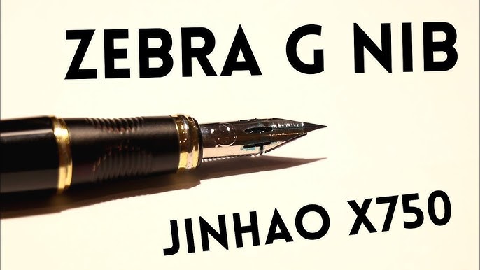 Testing out a Zebra G nib on a Jinhao x750, Frizzychick
