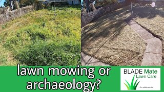 Is this a lawn guy or an archaeologist [Long grass mowing Victa Mulchmaster 560]