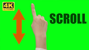 Female Finger Making Scrolling Gestures | Free Green Screen 4K 🟢