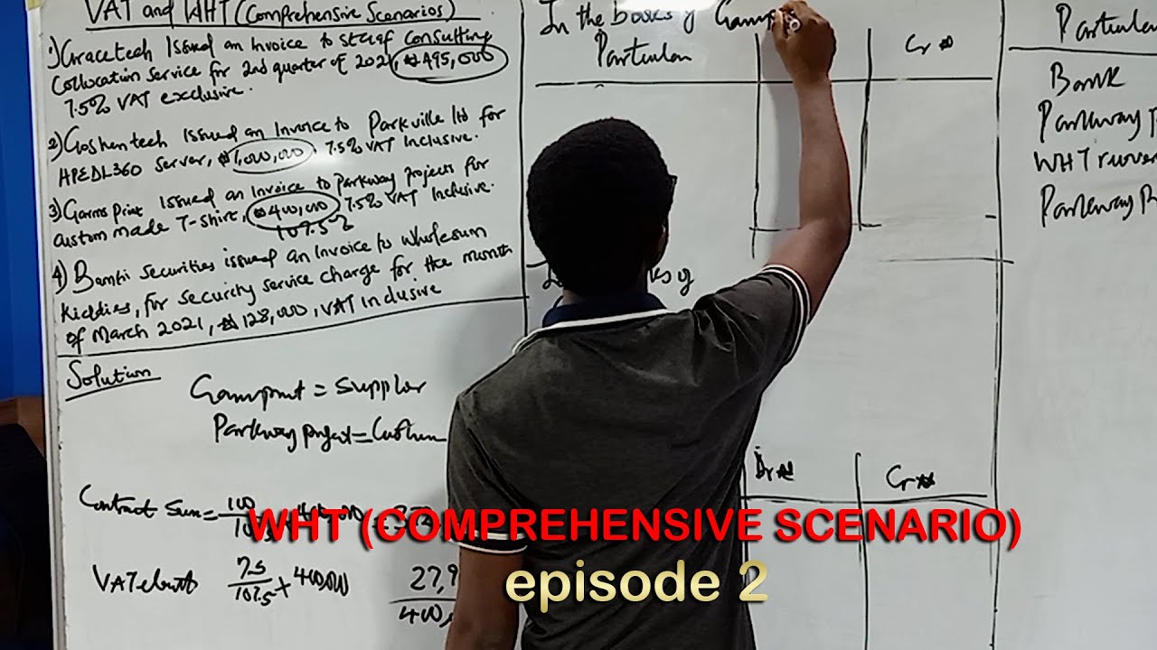 VAT & WHT (Comprehensive Scenario) Episode 2 - YouTube