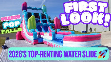 #1 Pre-Ordered BounceWave Slide EVER: Freeze Pop Falls Hybrid LIVE at IAAPA 2025! 🌊