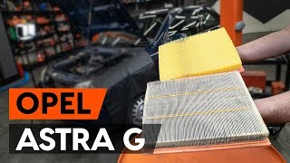 Montering Motorluftfilter OPEL ASTRA G Hatchback (F48_, F08_): gratis video