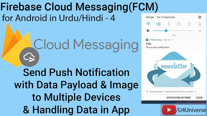 Android Firebase Messaging-4| How to Send FCM Message with Data Payload & Image & Handle Data in App