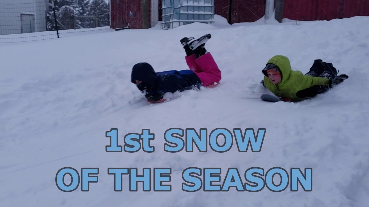 First Snow Of The Year And Having Fun! - YouTube