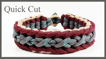 Paracord Bracelet Instructions: "Marginal X Falls" Bracelet Design Quick Cut