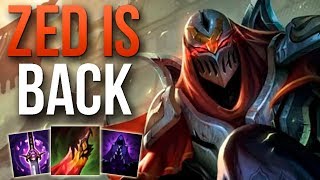 PATCH 9.4 ZED BUFFS MADE HIM AMAZING | CHALLENGER ZED MID GAMEPLAY | Patch  9.4 S9 - YouTube