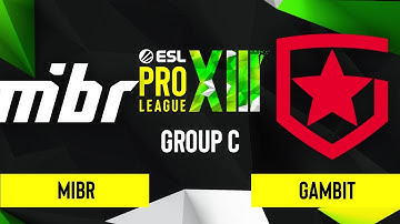 CS:GO - Gambit vs. MIBR [Overpass] Map 2 - ESL Pro League Season 13 - Group C