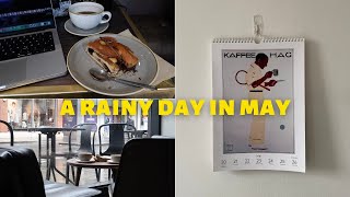 a rainy day in may / running, co-working & coffee