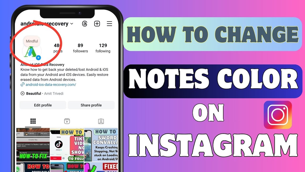 How To Change Color of Notes on Instagram | Instagram Notes Changing ...