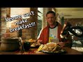 Venom makes breakfast for Eddie