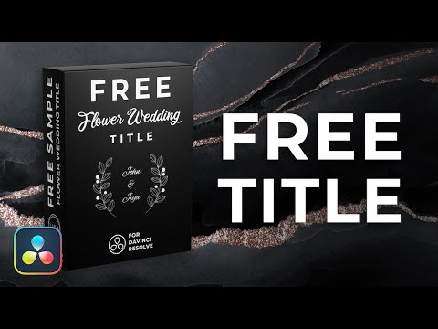 davinci resolve wedding titles free