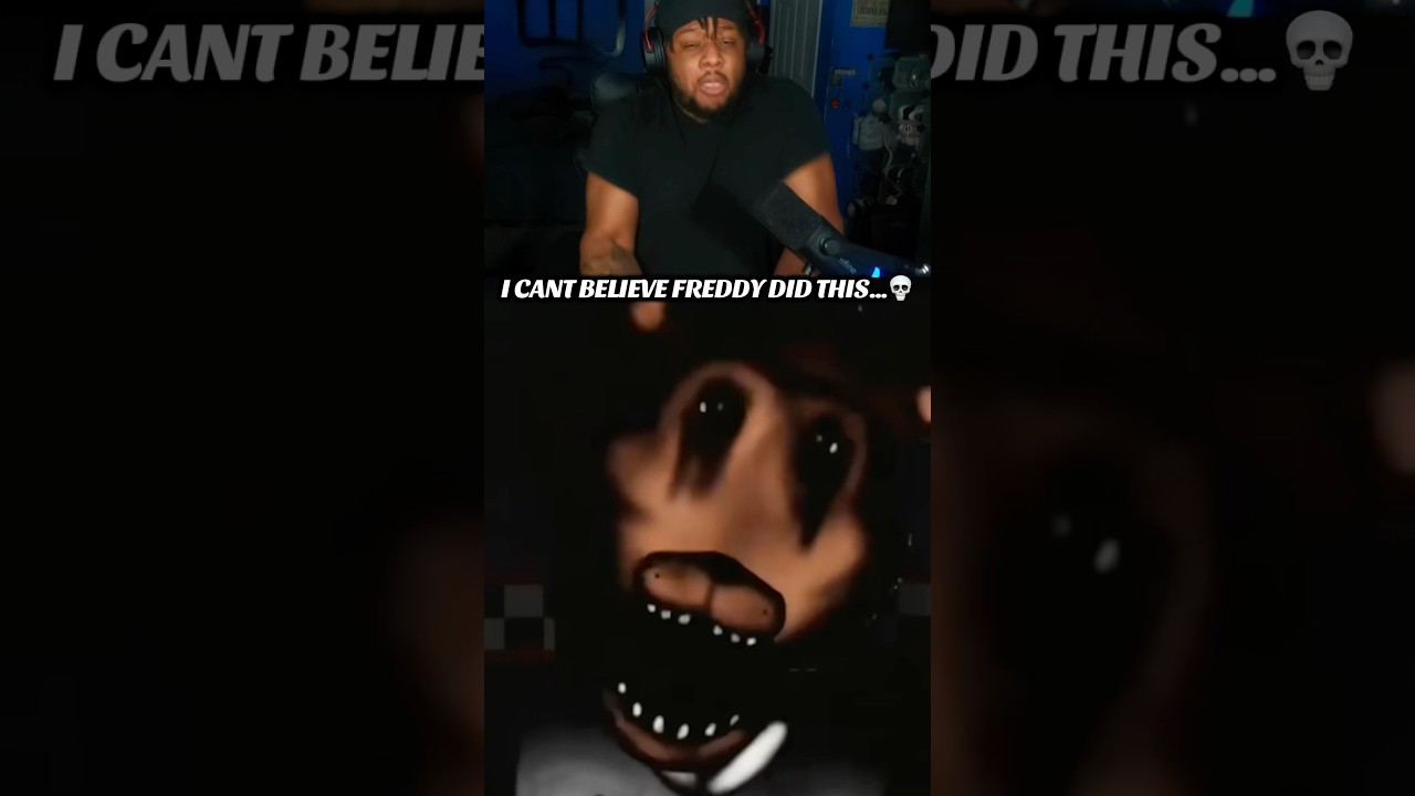 FREDDY BE TRIPPIN…💀 #fnaf #shorts #funny #reaction #horror