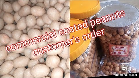 How to coat smoothly with peanut coating machine. peanut business