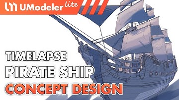 UModeler Lite : Timelapse Video of Pirate Ship Concept Design in Unity
