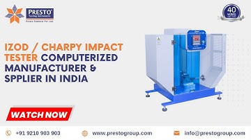 Izod / Charpy Impact Tester Computerized Manufacturer & Spplier in India