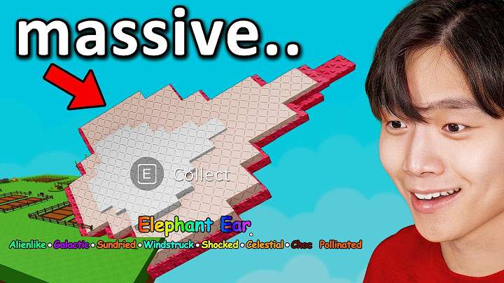 Growing a COLOSSAL Elephant Ear in Roblox Grow a Garden