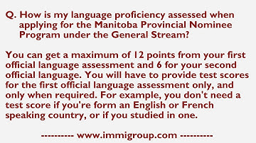 How is my language proficiency assessed when applying for the MPNP under the General Stream?